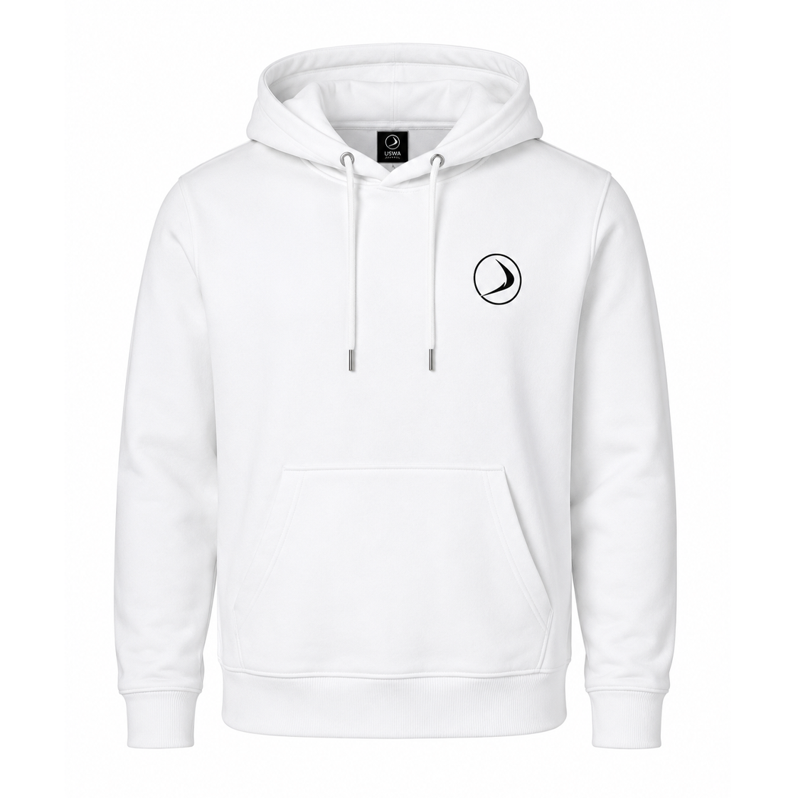 Hoodie-White-1-Front USWA Essential Pullover Hoodie - White - Image 1
